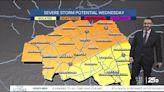 KEEPING YOU ADVISED: Severe storms possible Wednesday afternoon and evening