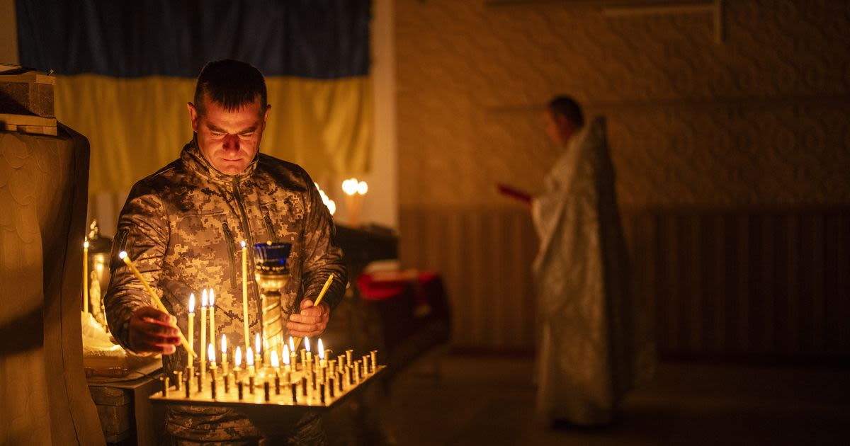 Ukraine marks its third Easter at war under fire from Russian drones