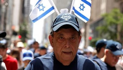 Marcha pró-Israel em Nova York pede libertação de reféns em Gaza