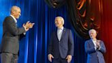 Barack Obama, Bill Clinton et Joe Biden réunis sur scène pour lever des fonds