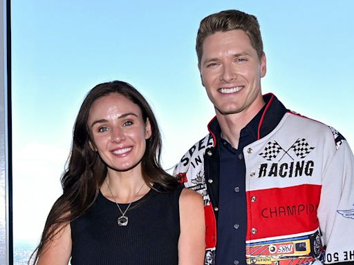 IndyCar Driver Josef Newgarden Visits Empire State Building With Wife Ashley After Indy 500 Win
