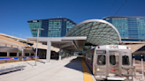 Which is faster: Driving to the Denver airport or taking the train?