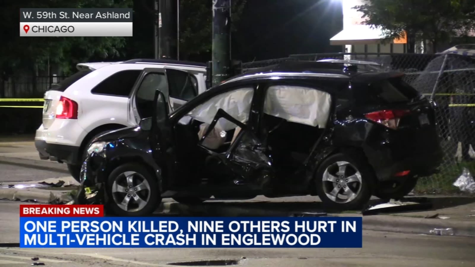 Man killed, 9 people hurt in multi-vehicle crash in Englewood, Chicago police say