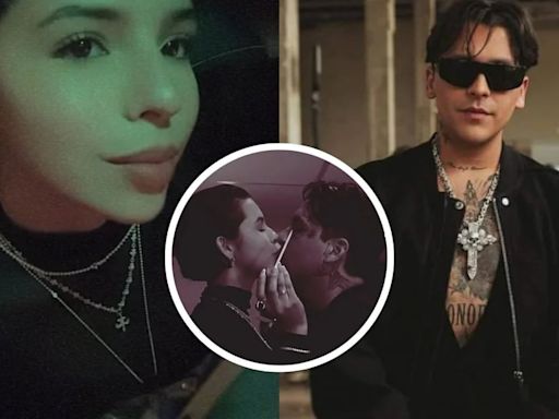 Christian Nodal presume romántico video con Ángela Aguilar en París