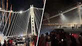 Overnight sideshow stops traffic on the Bay Bridge