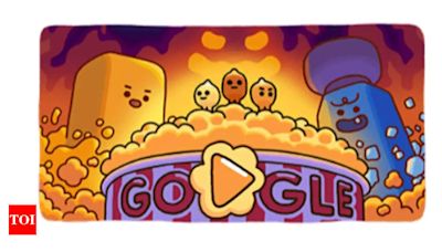 Google Doodle celebrates classic popcorn with an interactive game - Times of India