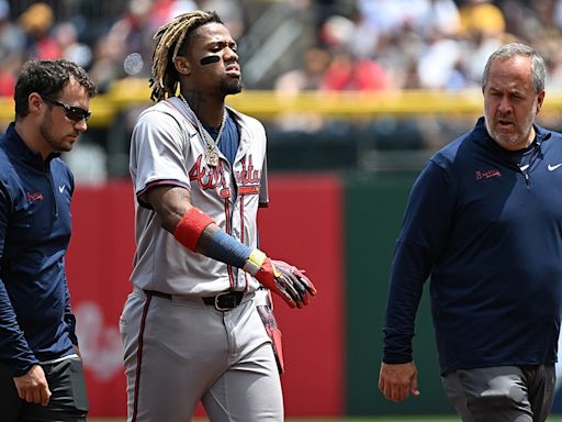 Braves' Ronald Acuña Jr, out for season with torn ACL, apologizes to fans on social media