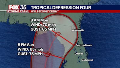 Tropical Depression 4 live updates: Depression forms in Atlantic, expected to become Tropical Storm Debby