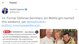 Retired Gen. Jim Mattis gets married. The bride has a high-profile job in Richland