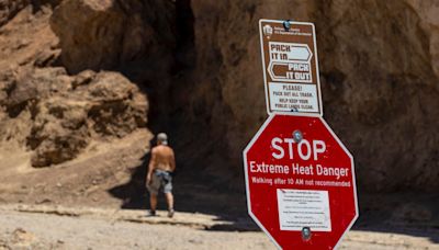 Motorcyclist touring Death Valley dies as temps hit near-record 128 degrees
