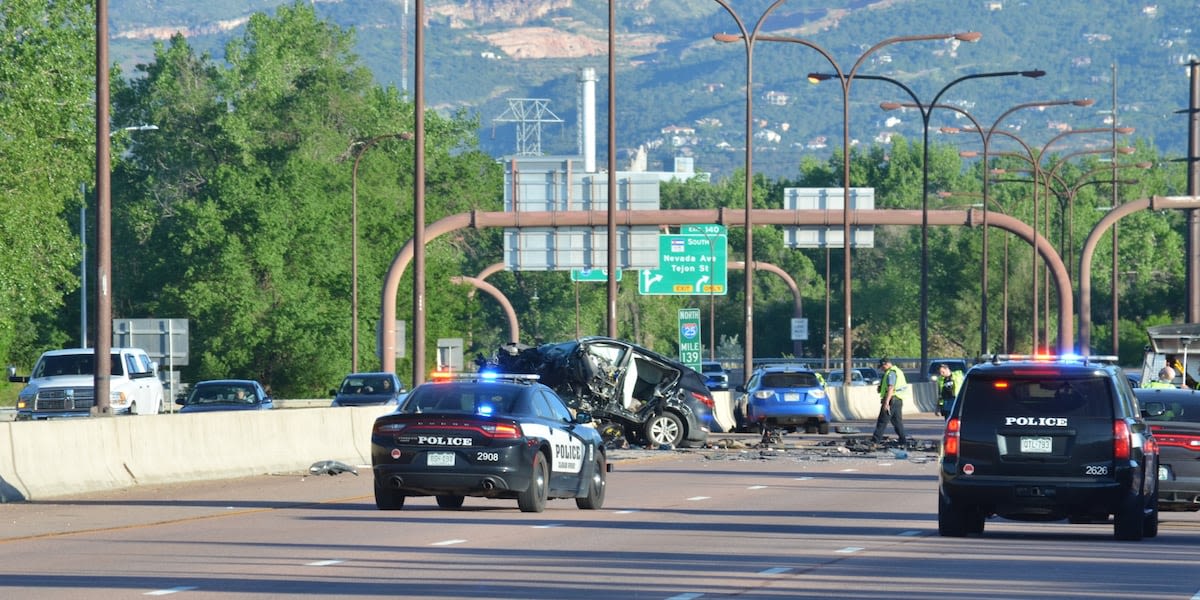 3 including good Samaritan killed following wrong-way crash on I-25 in south Colorado Springs