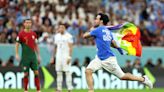 World Cup 2022: Rainbow flag-waving protester invades pitch during Portugal-Uruguay match