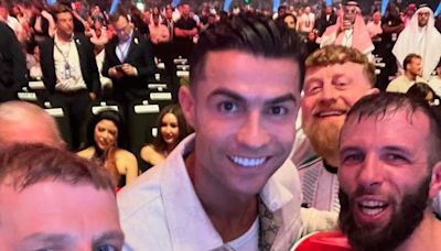 Cristiano Ronaldo joins celebrations after Belfast fighter Anthony Cacace’s stunning win