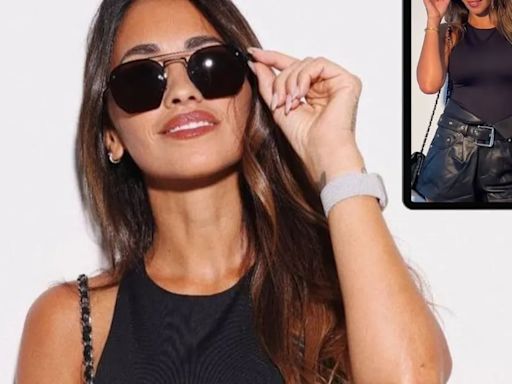 Esto es lo que vale el look “total black” que Antonela Roccuzzo promociona en redes | Espectáculos