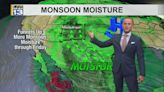 Monsoon moisture continues to move into New Mexico through the end of the week