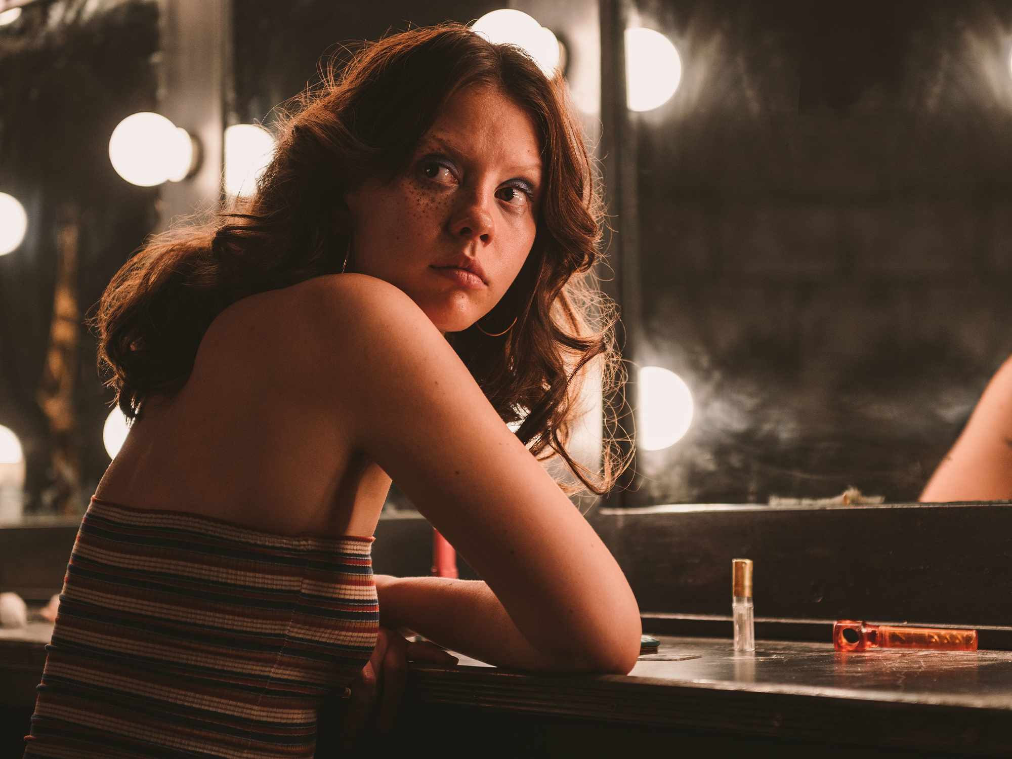 Half Magic and A24 Bottled Mia Goth's Exact Blue Eyeshadow from 'X'