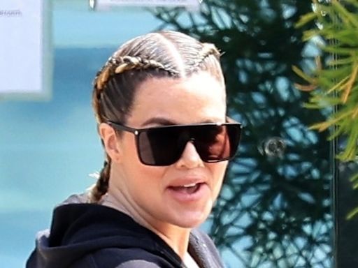 Khloe's unedited curves on display in tight leggings during LA outing