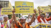 INDIA bloc leaders gather at Jantar Mantar, demand release of Delhi CM Arvind Kejriwal - The Economic Times