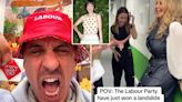 Gloating celeb Labour supporters celebrate landslide election win