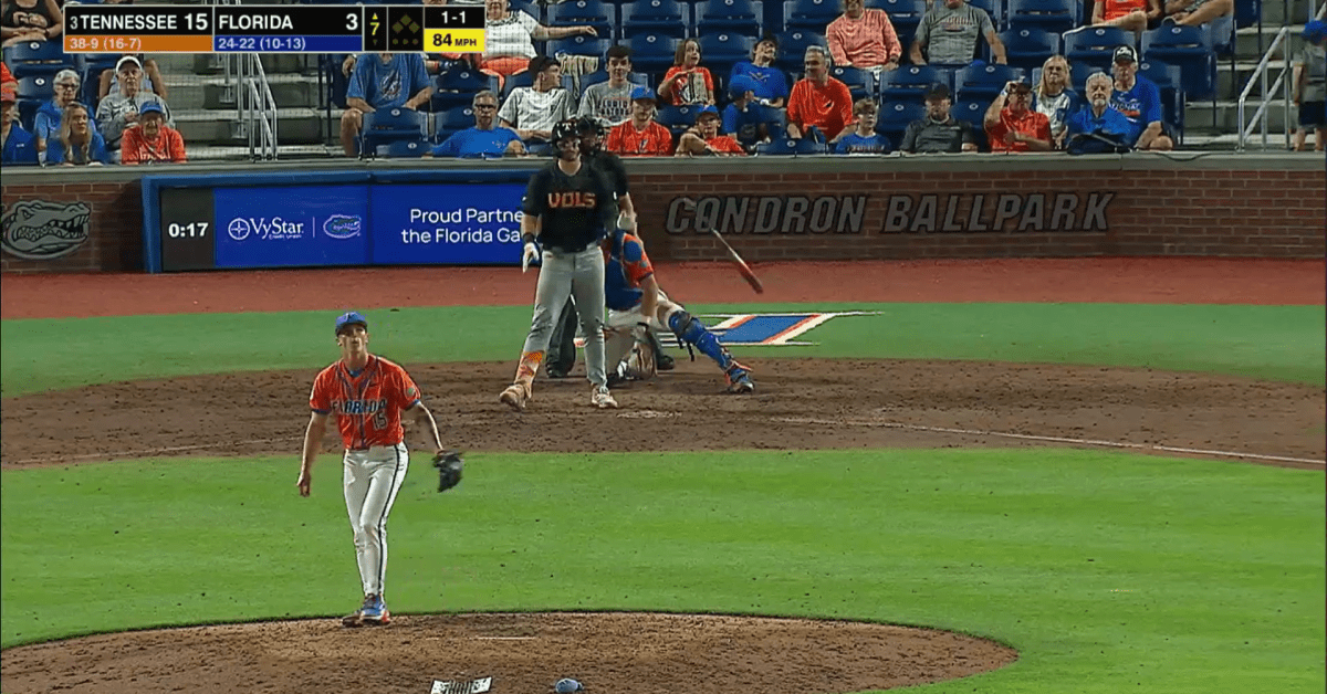 Tennessee rides 11-run frame to run-rule victory over Florida