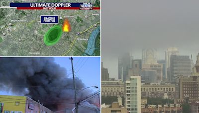 Philadelphia fire: Smoke from Frankford building fire covers part of Philadelphia skyline