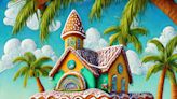 Adobe made an AI gingerbread house for each state. Here’s what Florida's looks like