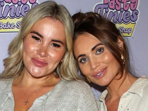 Pregnant Georgia Kousoulou shows off baby bump as she enjoys Towie reunion