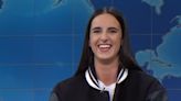 Caitlin Clark Makes Surprise ‘SNL’ Cameo, Pokes Fun at Michael Che During ‘Weekend Update’