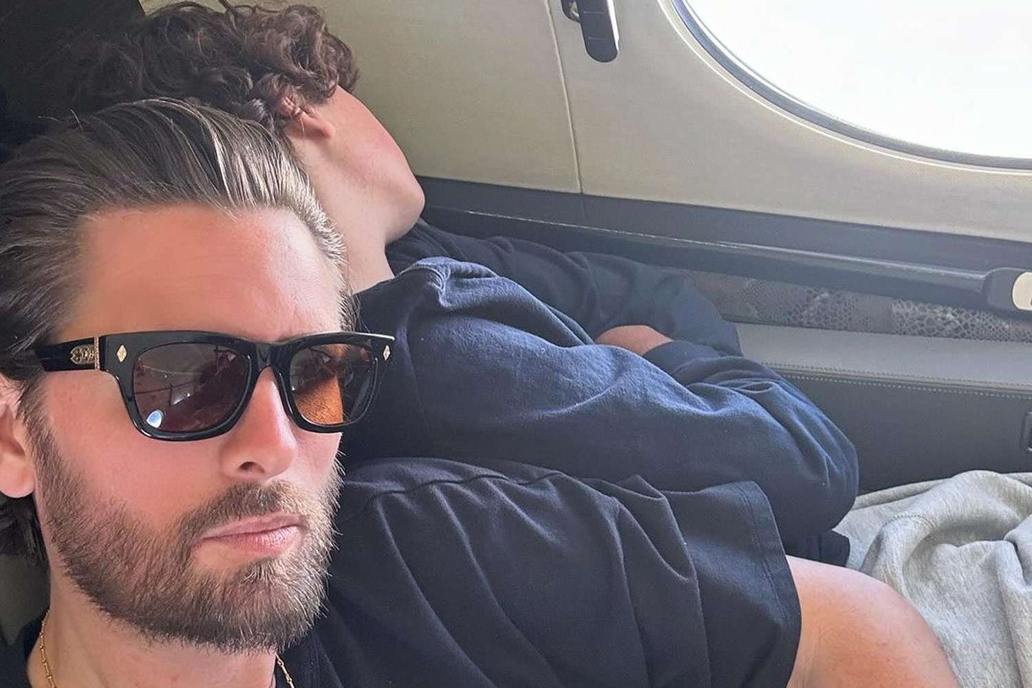 Scott Disick Cuddles Up with Son Mason, 14, on the Plane as He Calls Him His 'Best Friend for Life'