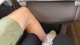 A woman tweeted a photo of a train passenger's leg invading her space. Furious followers gave increasingly drastic suggestions on what she should do.