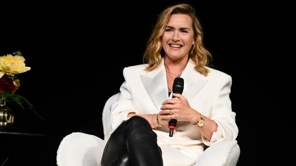 Kate Winslet Suits Up in Boxy Blazer With Sharp Shoulders for ‘The Regime’ FYC Event