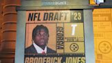 Steelers draft pick Broderick Jones honors late Georgia teammate by choosing No. 77