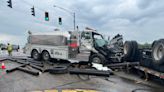 See the photos: East Sparta firetruck responding to fire collides with tractor-trailer