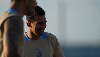 Messi goza de los beneficios de la concentración de Argentina en Miami