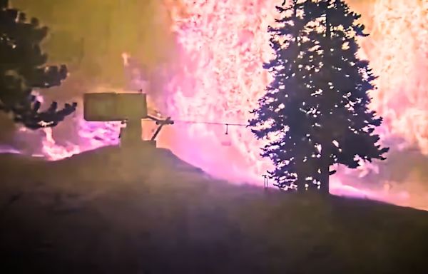 California Ski Resort Engulfed by 40,000+ Acre Wildfire