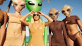 See Kim Kardashian Vacation with Aliens in Skims’ New Swimwear Campaign Shot by Harmony Korine