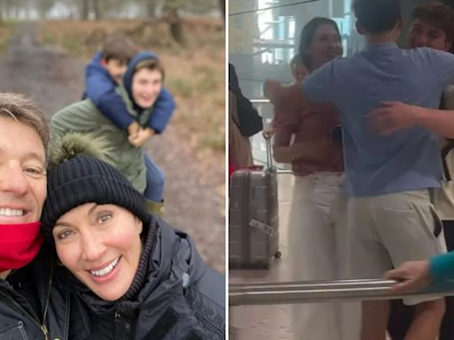 Watch the emotional moment Ben Shephard and wife Annie are reunited with son