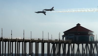 Pacific Airshow battles fog on day one in Huntington Beach