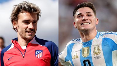 El divertido mensaje de Antoine Griezmann para recibir a Julián Álvarez en el Atlético Madrid