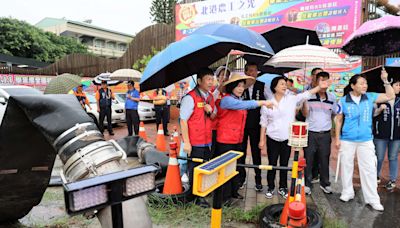 防梅雨鋒面致災 張麗善北港視察防汛整備