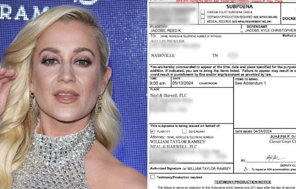 READ: Here's the Subpoena Kellie Pickler's in-Laws Sent Country Star Demanding She Turn Over Late Husband's Property