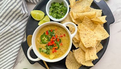 Charred Corn And Poblano Soup Recipe