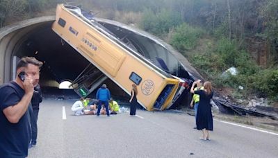 Qué ha pasado con el autobús accidentado en el túnel de la C-32 entre Tordera y Santa Susanna