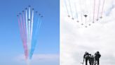 Red Arrows D-Day flypast wows crowds with incredible anniversary display