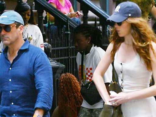 Jon Hamm and wife Anna Osceola step out together in NYC