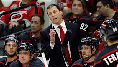 Hurricanes coach Rod Brind’Amour’s future suddenly in doubt ahead of Rangers series