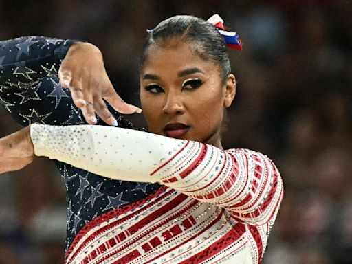 We’re *obsessed* with gymnast Jordan Chiles’ extra long croc nails