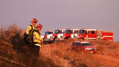 Police seek suspects caught on video after fireworks ignite California blaze