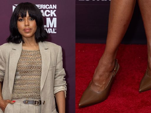 Kerry Washington Slips Into Larroudé x Altuzarra Slingback Pumps for ‘Unprisioned’ Season Two Premiere