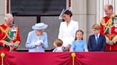 Photos show the royal family on the Buckingham Palace balcony for the Queen's Platinum Jubilee